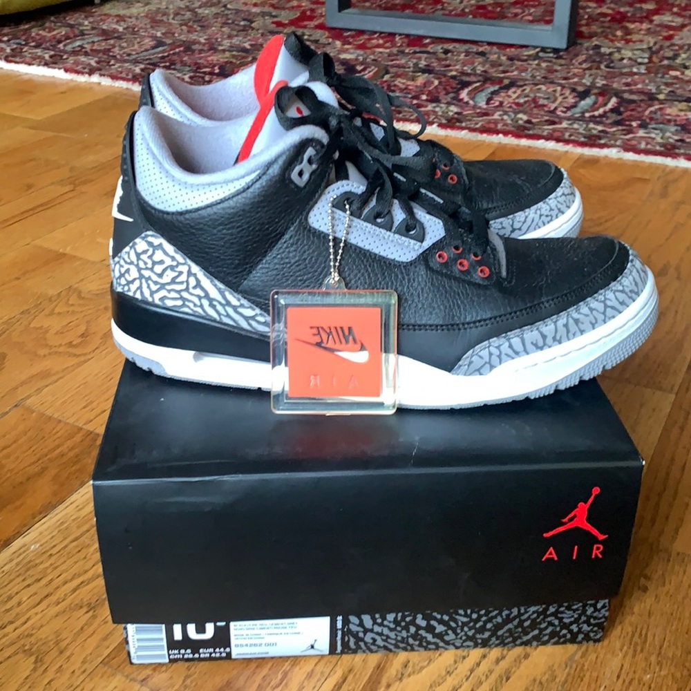 Air Jordan 3 black cement 2018